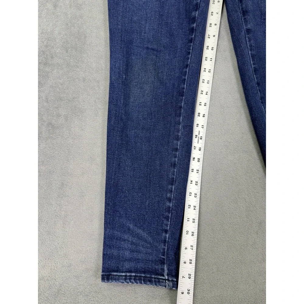 Judy Blue Jeans Womens 9/29 Blue Dark Wash High Rise Jogger Slash Pocket Stretch